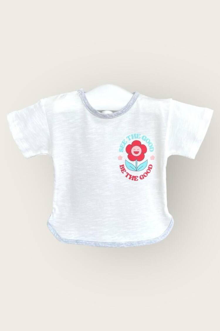 Baby Tops - Toptan Kız Bebek Tişört 6-18M 2047-3501 - Brand: Algiy Mini - Women & Kids, Baby Clothes Wholesale - Globality Store