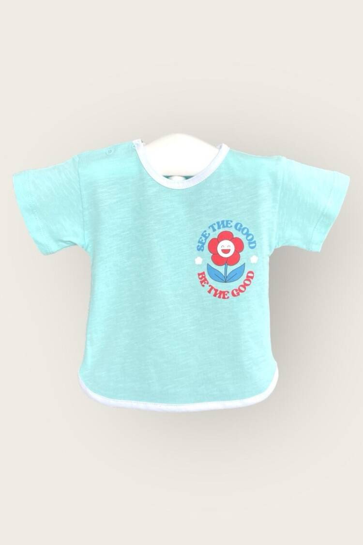 Baby Tops - Toptan Kız Bebek Tişört 6-18M 2047-3501 - Brand: Algiy Mini - Women & Kids, Baby Clothes Wholesale - Globality Store