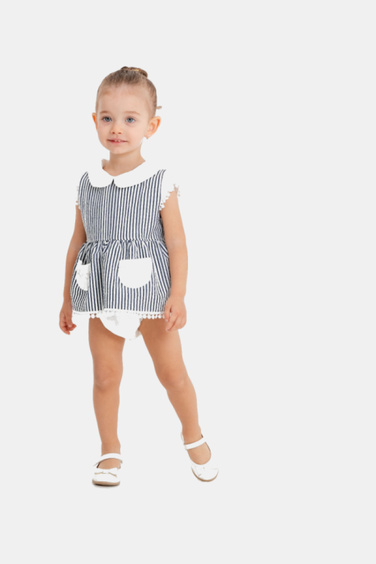 Baby Rompers and Overalls - Toptan Kız Bebek Tulum 6-18M 1031-5911 - Brand: KidsRoom - Women & Kids, Baby Clothes Wholesale - Globality Store