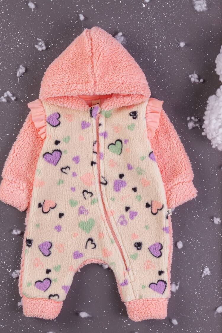 Baby Rompers and Overalls - Toptan Kız Bebek Welsoft Tulum 3-12M 1097-5411 - Brand: BabyZ - Women & Kids, Baby Clothes Wholesale - Globality Store