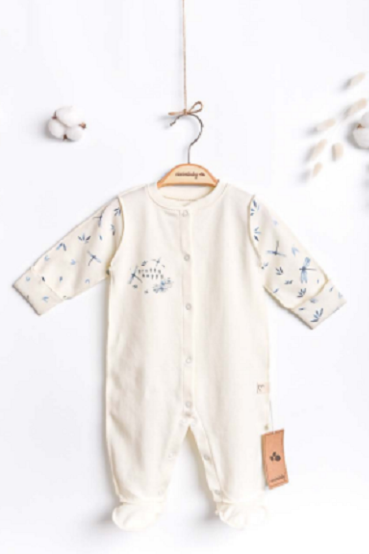 Newborn - Toptan Kız Bebek Yenidoğan Desenli Tulum 0-3M 1043-4942 - Brand: Ciccimbaby - Women & Kids, Baby Clothes Wholesale - Globality Store