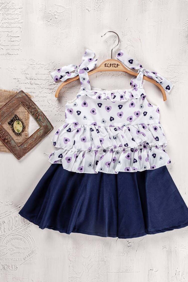 Girls' Suits - Toptan Kız Çocuk 2'li Askılı Bluz ve Etek Takımı 2-5Y 2023-2278 - Brand: Elayza - Women & Kids, Baby Clothes Wholesale - Globality Store