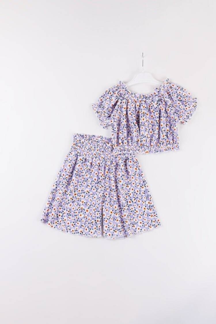 Girls' Suits - Toptan Kız Çocuk 2'li Bluz ve Etek Takımı 7-10Y 1016-24156 - Brand: Büşra Bebe - Women & Kids, Baby Clothes Wholesale - Globality Store