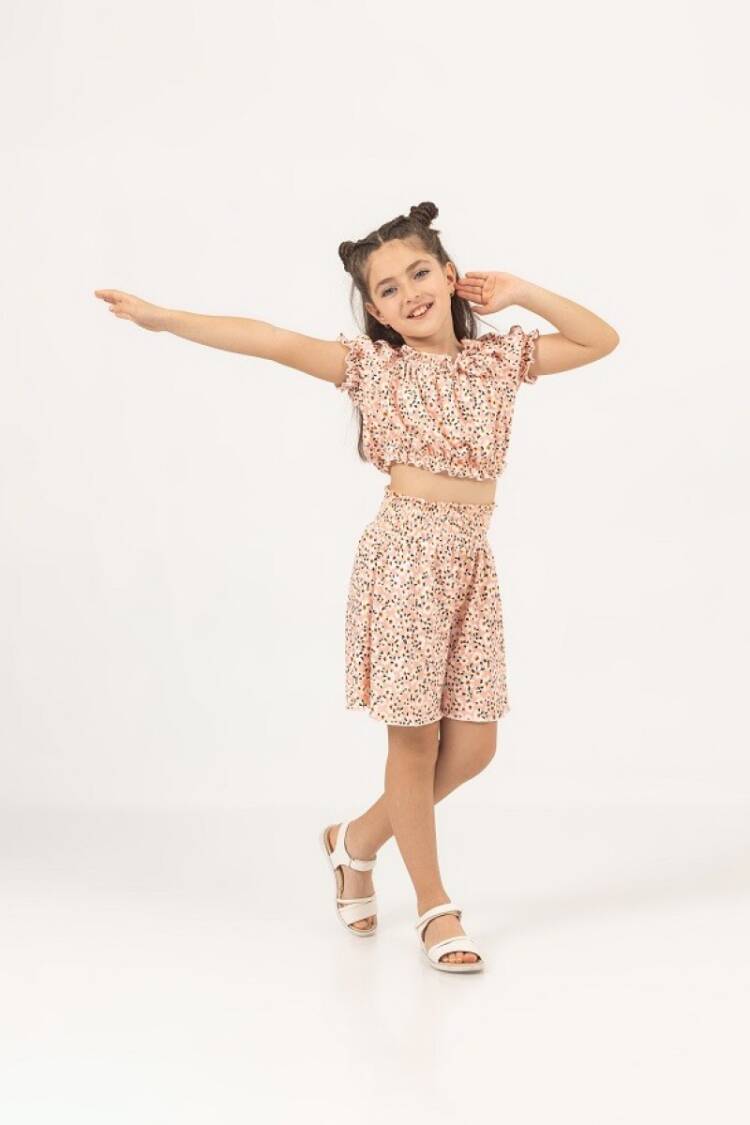 Girls' Suits - Toptan Kız Çocuk 2'li Bluz ve Etek Takımı 7-10Y 1016-24156 - Brand: Büşra Bebe - Women & Kids, Baby Clothes Wholesale - Globality Store