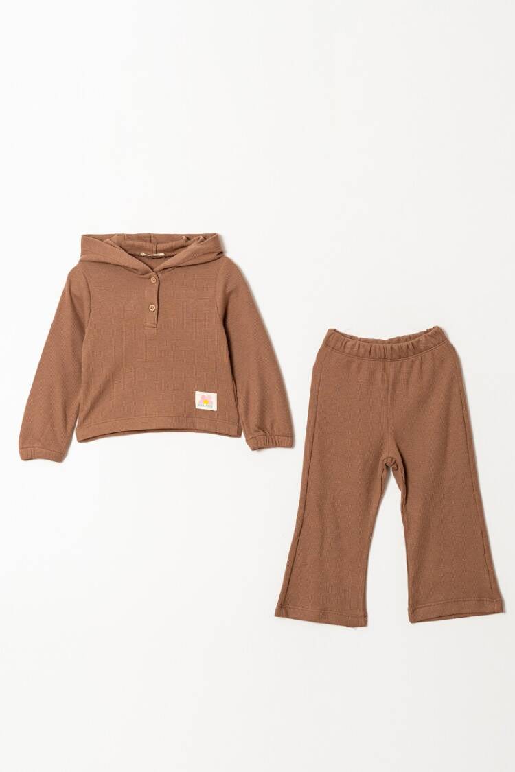 Girls' Suits - Toptan Kız Çocuk 2'li Eşofman Takımı 2-5Y 1099-01051 - Brand: Tuffy - Women & Kids, Baby Clothes Wholesale - Globality Store