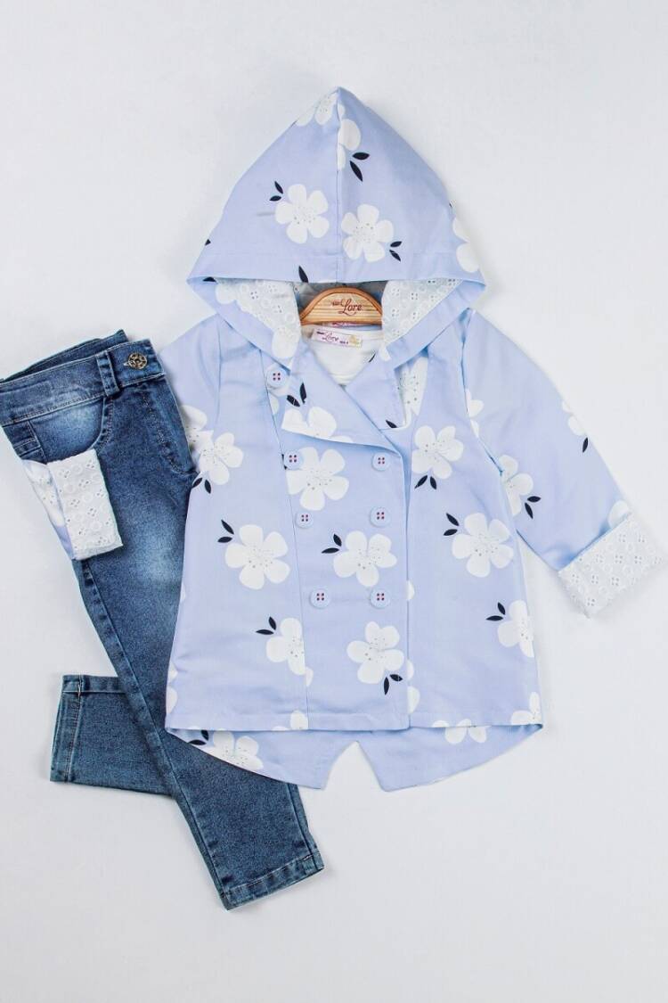 Girls' Suits - Toptan Kız Çocuk 3'lü Ceket, Badi Pantolon Takım 2-6Y 1055-5515 - Brand: Miss Lore - Women & Kids, Baby Clothes Wholesale - Globality Store