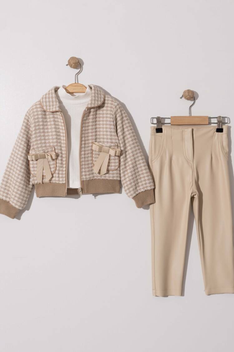 Girls' Suits - Toptan Kız Çocuk 3'lü Ceket Pantolon ve Body Takım 2-5Y 2008-5702 - Brand: Gocoland - Women & Kids, Baby Clothes Wholesale - Globality Store
