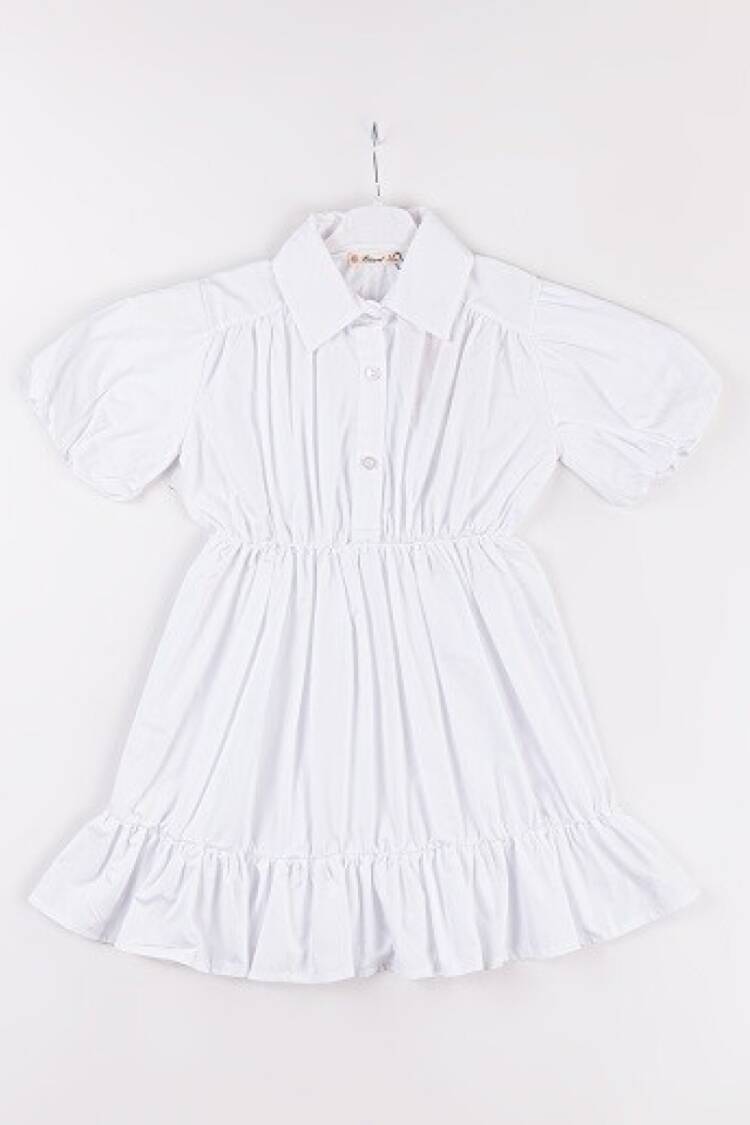 Girl's Dress - Toptan Kız Çocuk Balon Kol Elbise 7-10Y 1016-24119 - Brand: Büşra Bebe - Women & Kids, Baby Clothes Wholesale - Globality Store