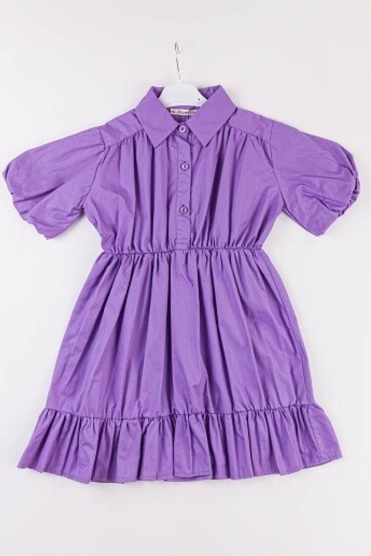 Girl's Dress - Toptan Kız Çocuk Balon Kol Elbise 7-10Y 1016-24119 - Brand: Büşra Bebe - Women & Kids, Baby Clothes Wholesale - Globality Store