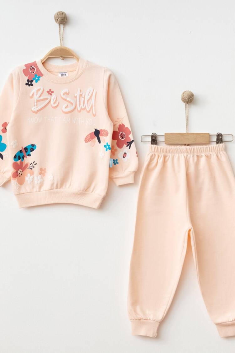 Girls' Suits - Toptan Kız Çocuk Baskılı Tracksuit Set 2-4Y 2017-2373 - Brand: Hoppidik - Women & Kids, Baby Clothes Wholesale - Globality Store