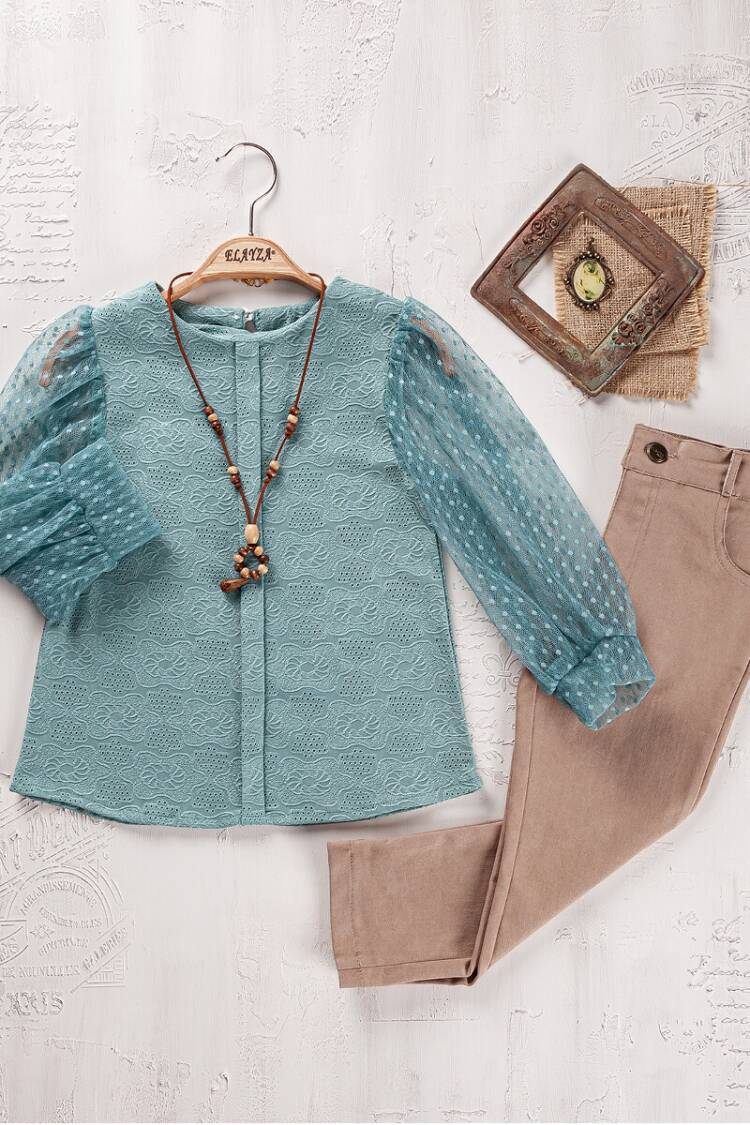 Girls' Suits - Toptan Kız Çocuk Bluz ve Pantolon Takımı 5-8 Yaş 2023-2268 - Brand: Elayza - Women & Kids, Baby Clothes Wholesale - Globality Store