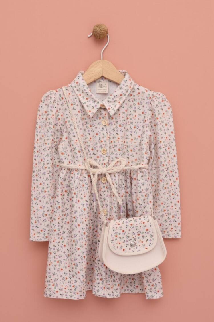 Girl's Dress - Toptan Kız Çocuk Çantalı Elbise 2-5Y 1049-6548 - Brand: Lilax - Women & Kids, Baby Clothes Wholesale - Globality Store