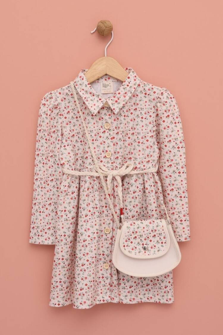 Girl's Dress - Toptan Kız Çocuk Çantalı Elbise 2-5Y 1049-6548 - Brand: Lilax - Women & Kids, Baby Clothes Wholesale - Globality Store