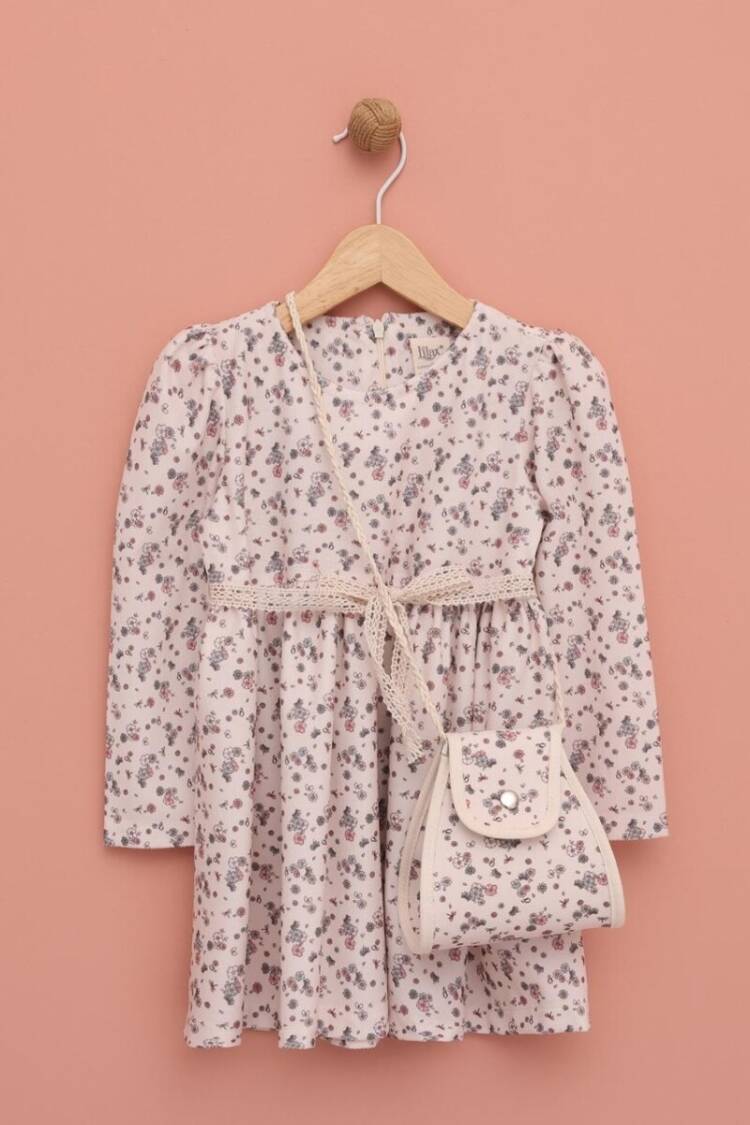 Girl's Dress - Toptan Kız Çocuk Çantalı Elbise 2-5Y 1049-6551 - Brand: Lilax - Women & Kids, Baby Clothes Wholesale - Globality Store
