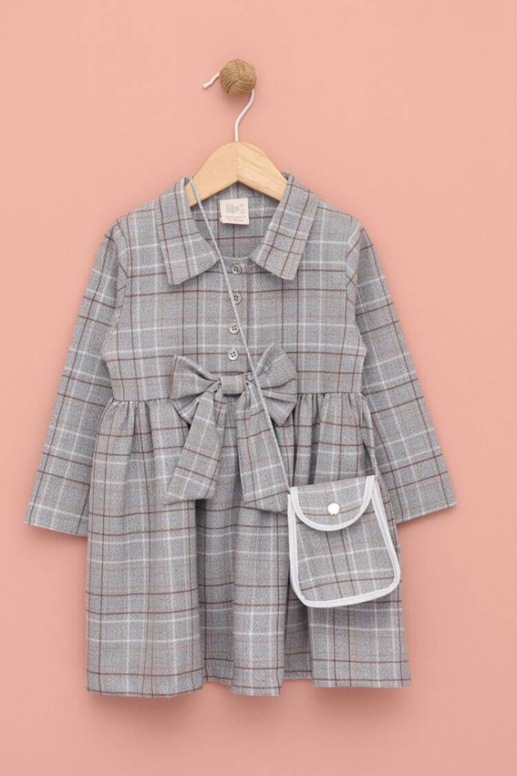 Girl's Dress - Toptan Kız Çocuk Çantalı Elbise 2-5Y 1049-6572 - Brand: Lilax - Women & Kids, Baby Clothes Wholesale - Globality Store
