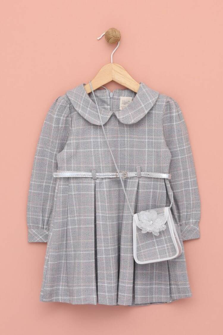 Girl's Dress - Toptan Kız Çocuk Çantalı Kemerli Elbise 2-5Y 1049-6571 - Brand: Lilax - Women & Kids, Baby Clothes Wholesale - Globality Store