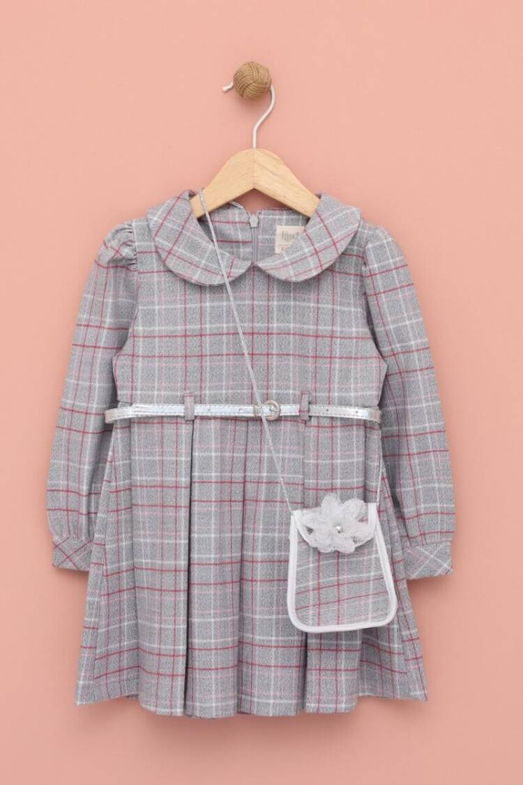 Girl's Dress - Toptan Kız Çocuk Çantalı Kemerli Elbise 2-5Y 1049-6571 - Brand: Lilax - Women & Kids, Baby Clothes Wholesale - Globality Store