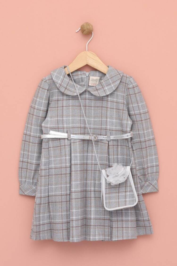 Girl's Dress - Toptan Kız Çocuk Çantalı Kemerli Elbise 2-5Y 1049-6571 - Brand: Lilax - Women & Kids, Baby Clothes Wholesale - Globality Store