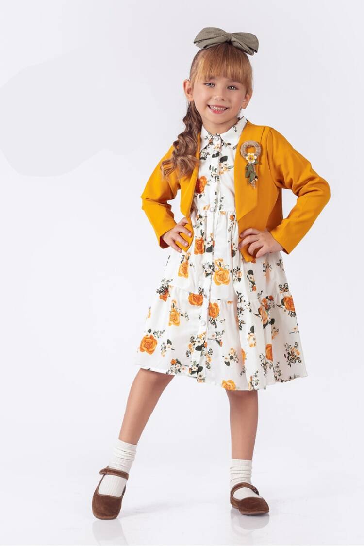Girls' Suits - Toptan Kız Çocuk Ceket ve Elbise Takımı 9-12Y 2023-2204X - Brand: Elayza - Women & Kids, Baby Clothes Wholesale - Globality Store