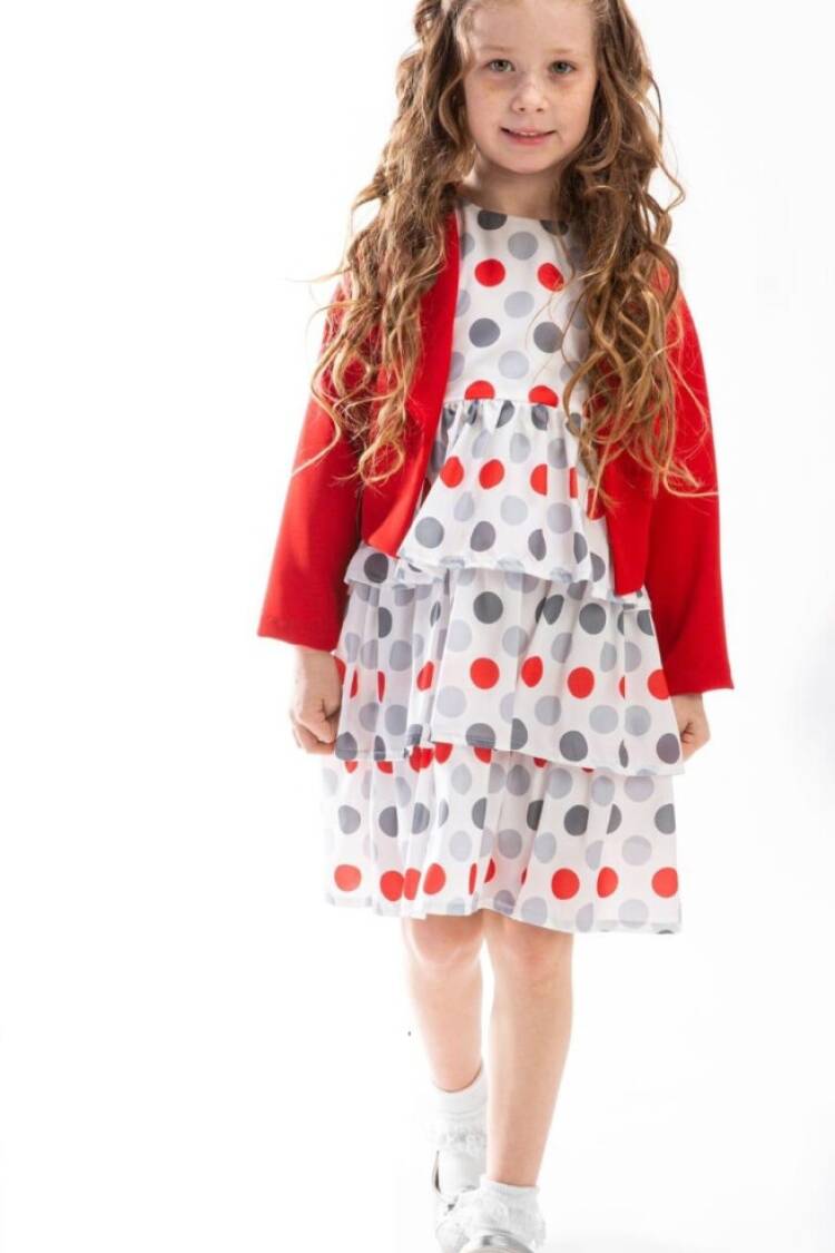 Girl's Dress - Toptan Kız Çocuk Ceketli Elbise 5-8Y 2023-2201 - Brand: Elayza - Women & Kids, Baby Clothes Wholesale - Globality Store