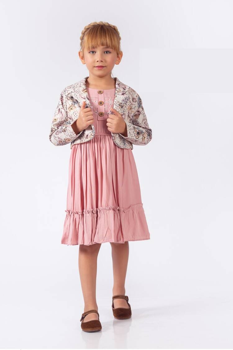 Girls' Suits - Toptan Kız Çocuk Ceketli Elbise 5-8Y 2023-2342 - Brand: Elayza - Women & Kids, Baby Clothes Wholesale - Globality Store