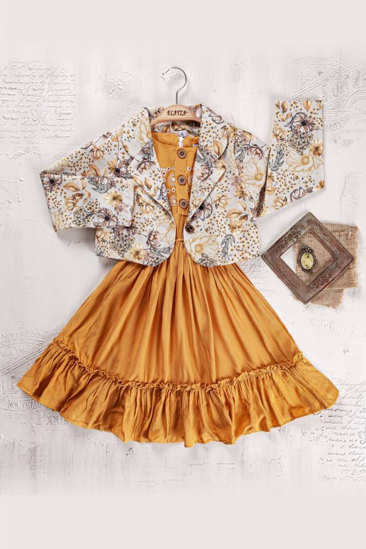 Girls' Suits - Toptan Kız Çocuk Ceketli Elbise 9-12Y 2023-2343 - Brand: Elayza - Women & Kids, Baby Clothes Wholesale - Globality Store