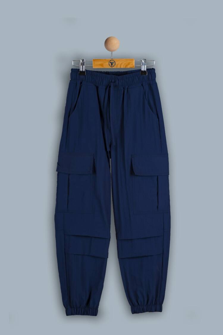 Girls' Trousers - Toptan Kız Çocuk Cepli Pantolon 6-9Y 1018-TK4DA062241313 - Brand: Timo - Women & Kids, Baby Clothes Wholesale - Globality Store