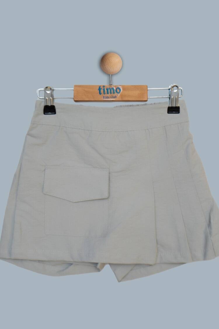 Girls' Bottom Wear - Toptan Kız Çocuk Cepli Şort Etek 10-13Y 1018-TK4DÜ072241334 - Brand: Timo - Women & Kids, Baby Clothes Wholesale - Globality Store