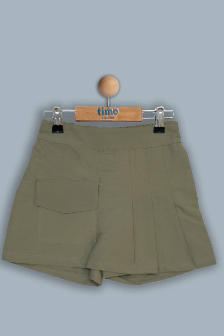 Girls' Bottom Wear - Toptan Kız Çocuk Cepli Şort Etek 6-9Y 1018-TK4DÜ072241333 - Brand: Timo - Women & Kids, Baby Clothes Wholesale - Globality Store