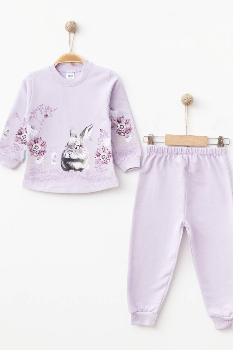 Girls' Suits - Toptan Kız Çocuk Desenli Eşofman Takımı 2-4Y 2017-2371 - Brand: Hoppidik - Women & Kids, Baby Clothes Wholesale - Globality Store