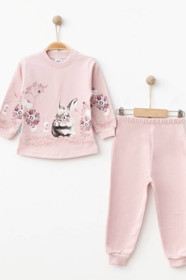 Girls' Suits - Toptan Kız Çocuk Desenli Eşofman Takımı 2-4Y 2017-2371 - Brand: Hoppidik - Women & Kids, Baby Clothes Wholesale - Globality Store