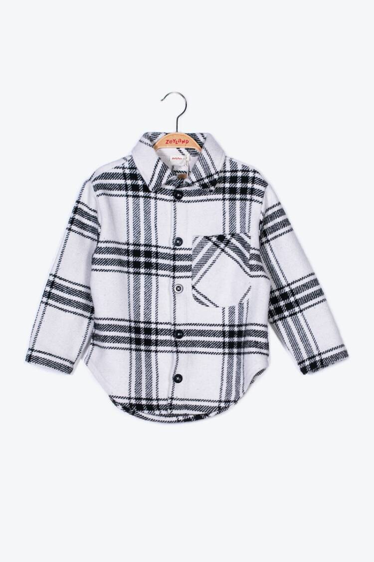 Girl's Shirt - Toptan Kız Çocuk Ekose Desen Oduncu Gömlek 3-12Y 1070-ZK24-136281 - Brand: Zeyland - Women & Kids, Baby Clothes Wholesale - Globality Store