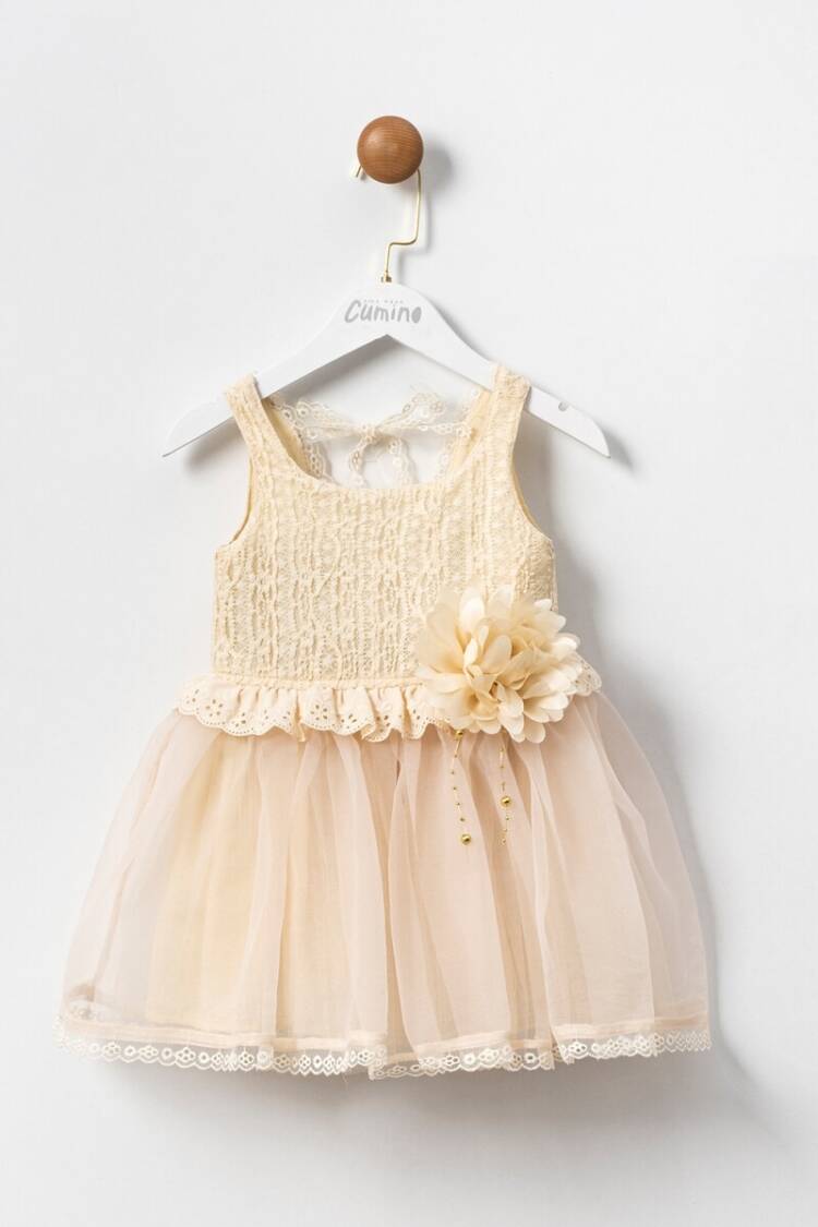 Girl's Dress - Toptan Kız Çocuk Elbise 2-5Y 1014-CMN3519 - Brand: Cumino - Women & Kids, Baby Clothes Wholesale - Globality Store