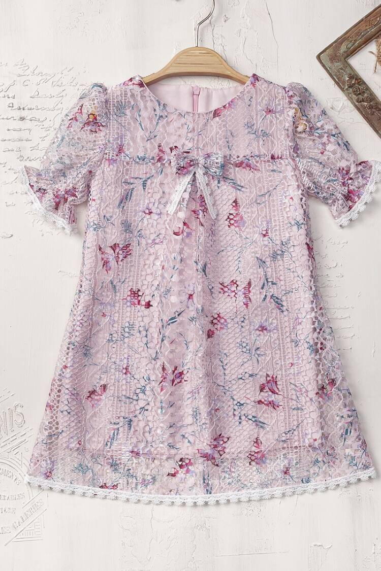 Girl's Dress - Toptan Kız Çocuk Elbise 2-5Y 2023-2408 - Brand: Elayza - Women & Kids, Baby Clothes Wholesale - Globality Store