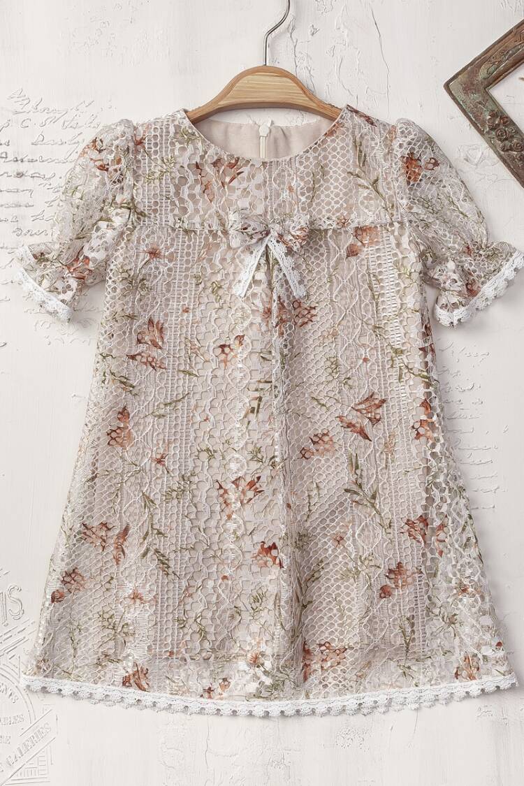 Girl's Dress - Toptan Kız Çocuk Elbise 2-5Y 2023-2408 - Brand: Elayza - Women & Kids, Baby Clothes Wholesale - Globality Store