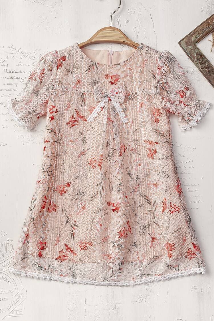 Girl's Dress - Toptan Kız Çocuk Elbise 2-5Y 2023-2408 - Brand: Elayza - Women & Kids, Baby Clothes Wholesale - Globality Store