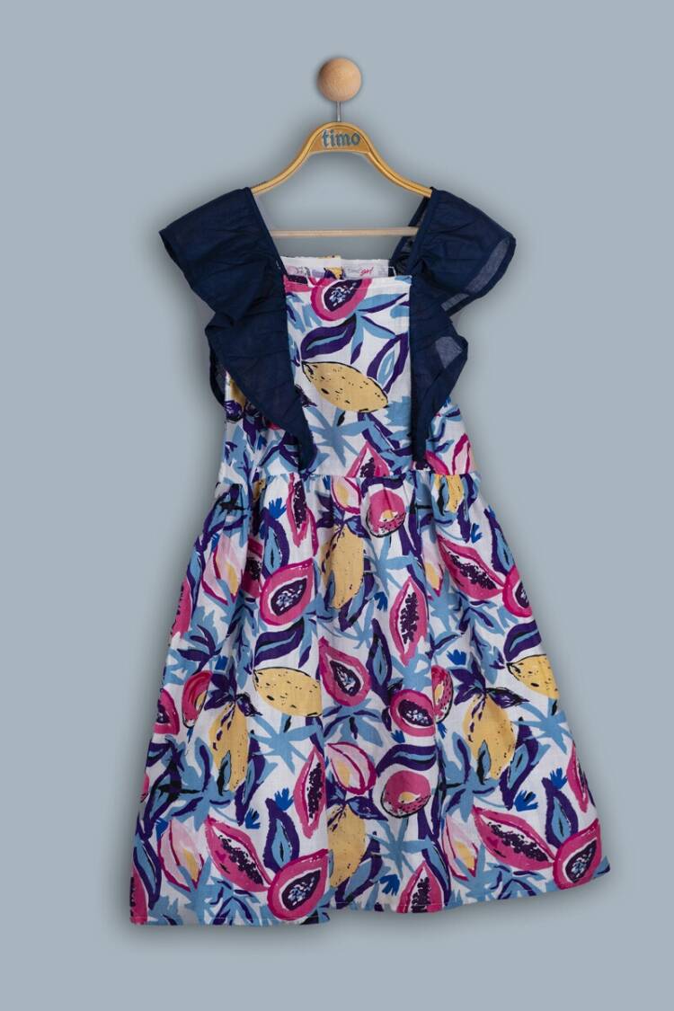 Girl's Dress - Toptan Kız Çocuk Elbise 2-5Y 1018-TK4DÜ042241722 - Brand: Timo - Women & Kids, Baby Clothes Wholesale - Globality Store