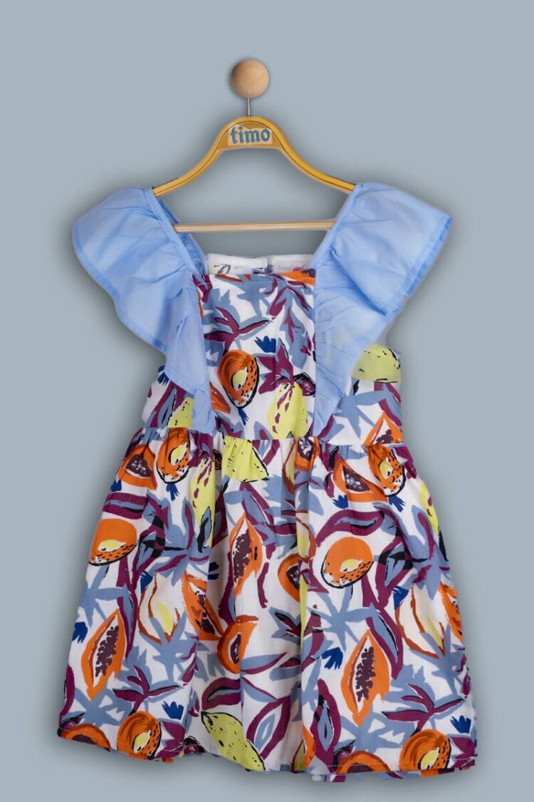Girl's Dress - Toptan Kız Çocuk Elbise 2-5Y 1018-TK4DÜ042241722 - Brand: Timo - Women & Kids, Baby Clothes Wholesale - Globality Store