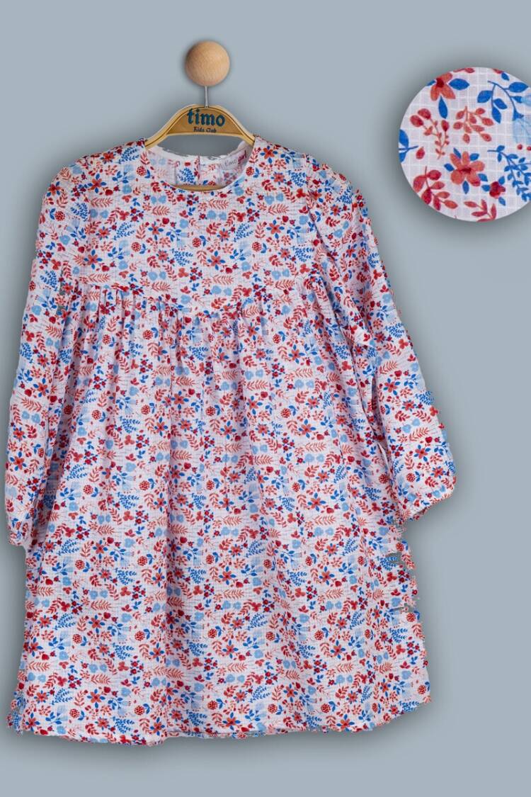 Girl's Dress - Toptan Kız Çocuk Elbise 2-5Y 1018-TK4DÜ082243892 - Brand: Timo - Women & Kids, Baby Clothes Wholesale - Globality Store