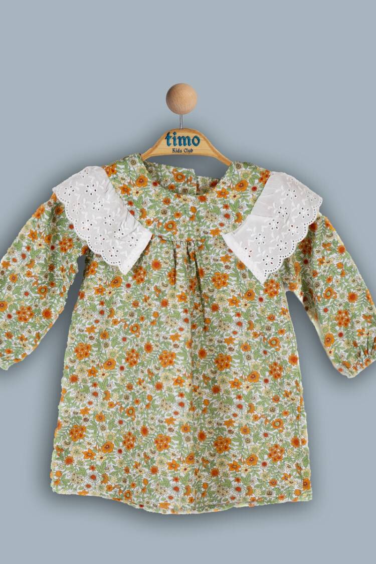 Girl's Dress - Toptan Kız Çocuk Elbise 2-5Y 1018-TK4DÜ202242322 - Brand: Timo - Women & Kids, Baby Clothes Wholesale - Globality Store
