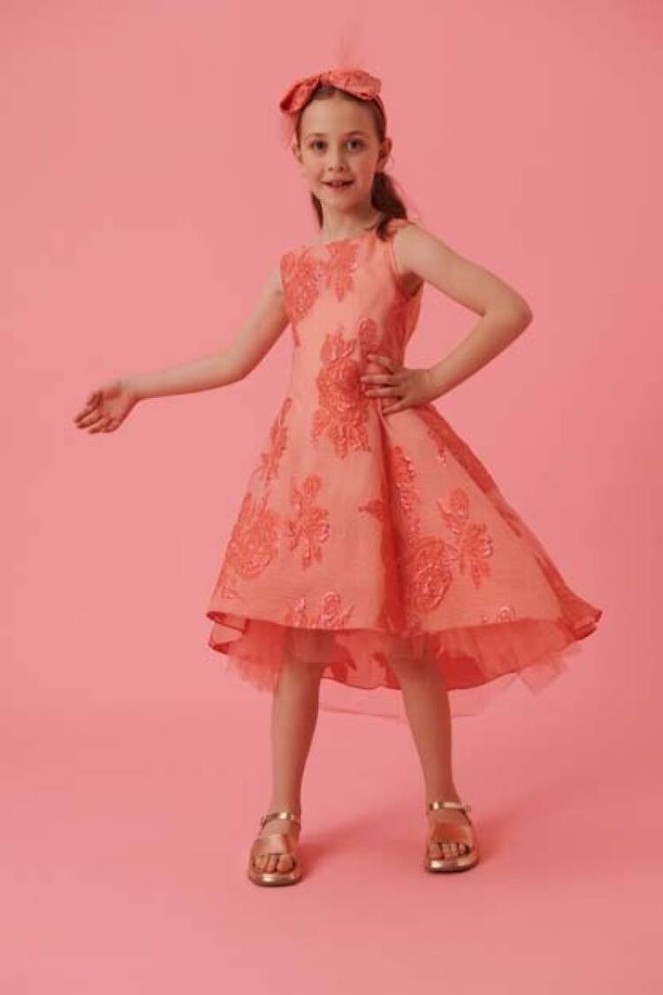Girl's Dress - Toptan Kız Çocuk Elbise 4-14Y 2012-DS01986 - Brand: LiaLea - Women & Kids, Baby Clothes Wholesale - Globality Store