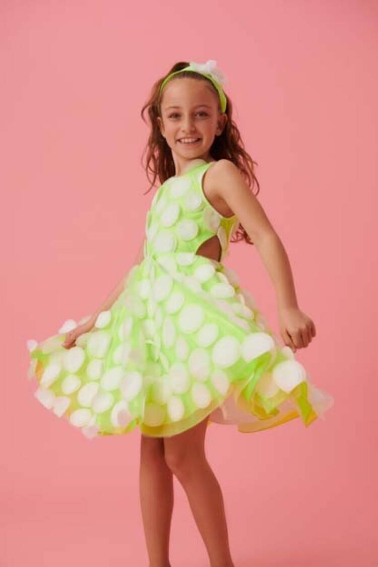 Girl's Dress - Toptan Kız Çocuk Elbise 4-14Y 2012-DS01993 - Brand: LiaLea - Women & Kids, Baby Clothes Wholesale - Globality Store