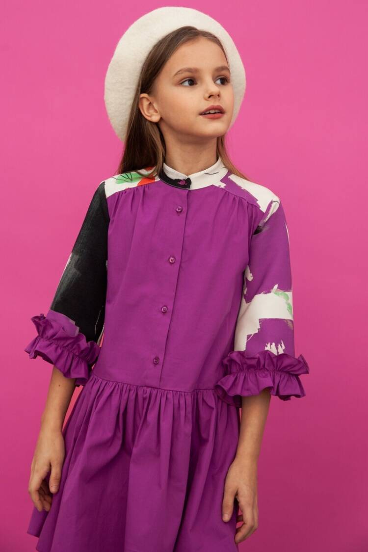 Girl's Dress - Toptan Kız Çocuk Elbise 4-14Y 2012-DS02005 - Brand: LiaLea - Women & Kids, Baby Clothes Wholesale - Globality Store