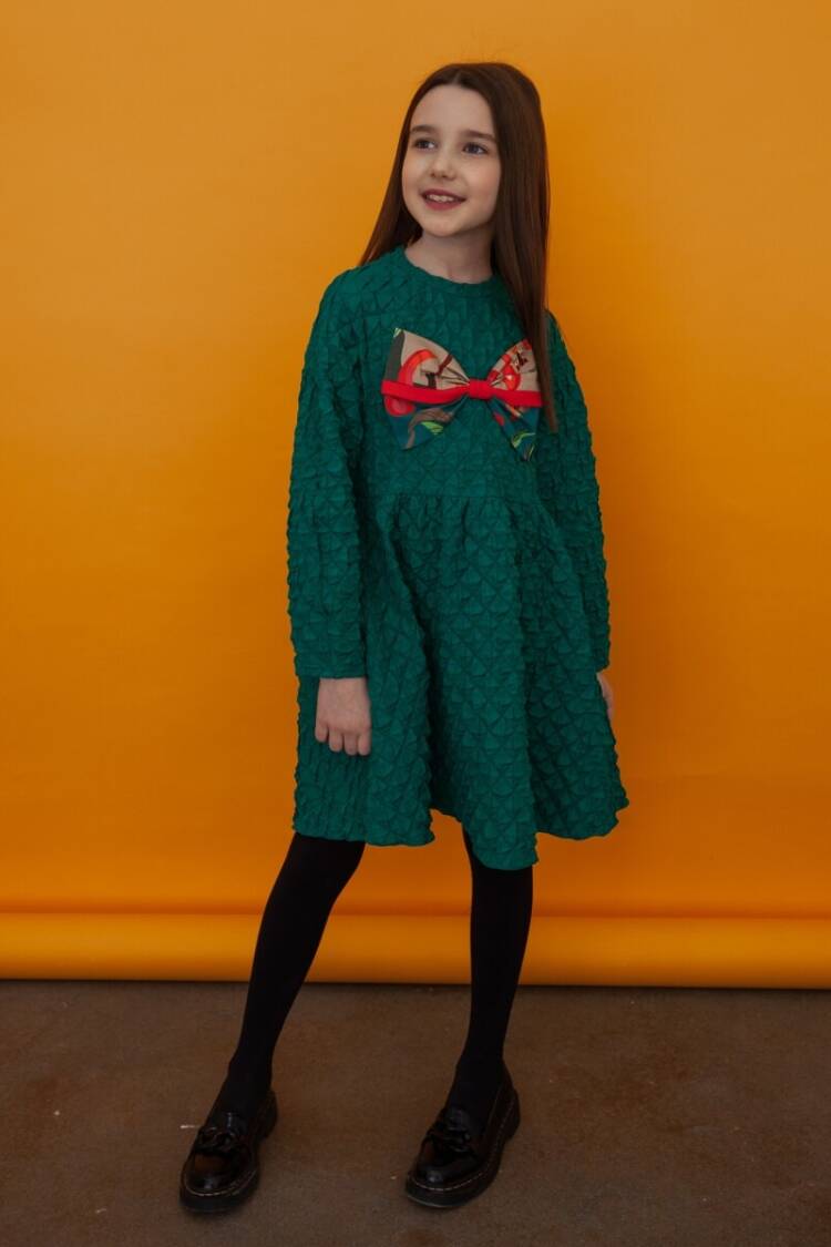 Girl's Dress - Toptan Kız Çocuk Elbise 4-14Y 2012-DS02021 - Brand: LiaLea - Women & Kids, Baby Clothes Wholesale - Globality Store