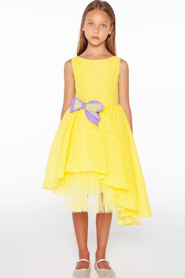 Girl's Dress - Toptan Kız Çocuk Elbise 4-14Y 1083-DSL0307 - Brand: Sheshe - Women & Kids, Baby Clothes Wholesale - Globality Store