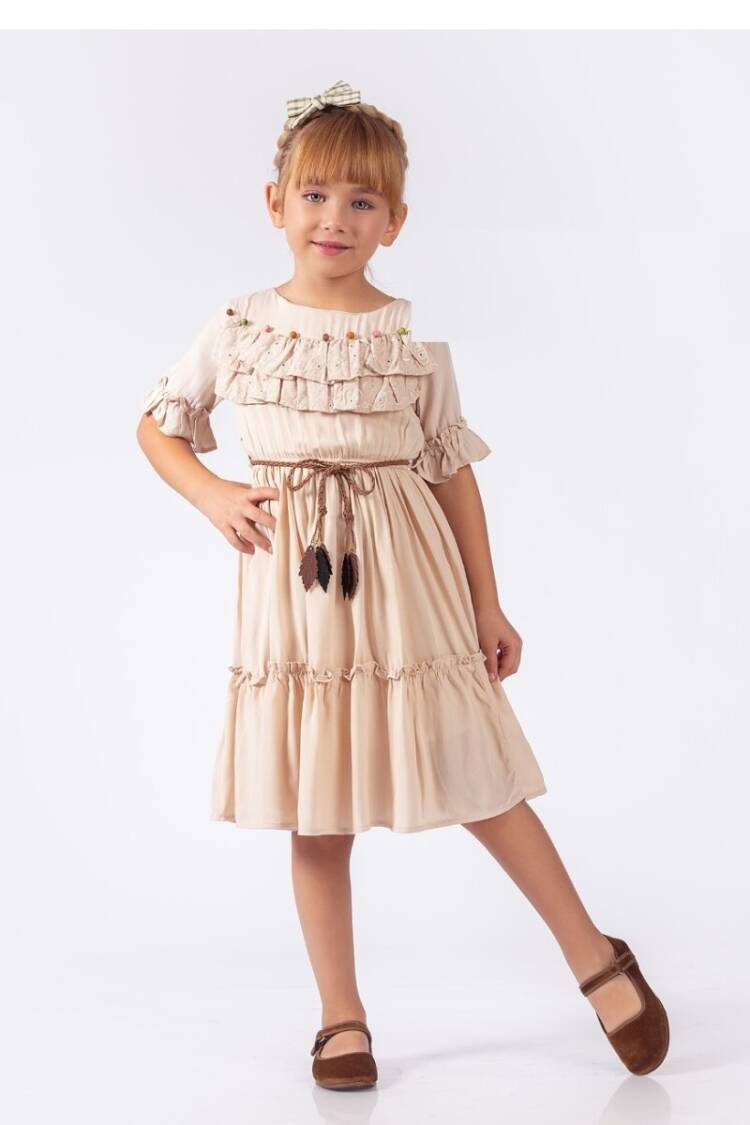 Girl's Dress - Toptan Kız Çocuk Elbise 5-8Y 2023-2236 - Brand: Elayza - Women & Kids, Baby Clothes Wholesale - Globality Store
