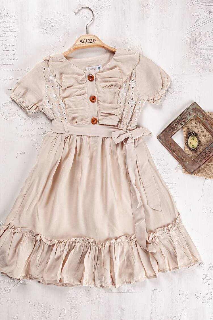 Girl's Dress - Toptan Kız Çocuk Elbise 5-8Y 2023-2242 - Brand: Elayza - Women & Kids, Baby Clothes Wholesale - Globality Store