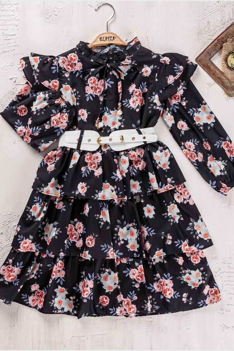 Girl's Dress - Toptan Kız Çocuk Elbise 5-8Y 2023-2309 - Brand: Elayza - Women & Kids, Baby Clothes Wholesale - Globality Store