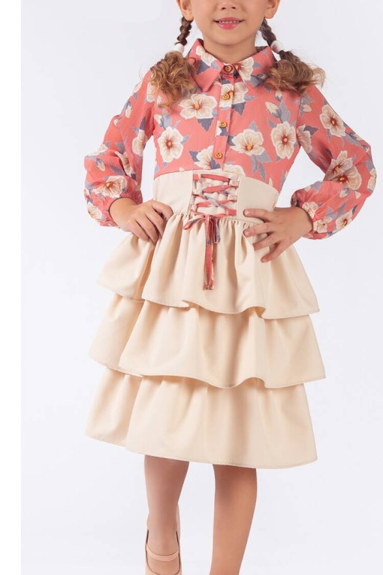 Girl's Dress - Toptan Kız Çocuk Elbise 5-8Y 2023-2354 - Brand: Elayza - Women & Kids, Baby Clothes Wholesale - Globality Store
