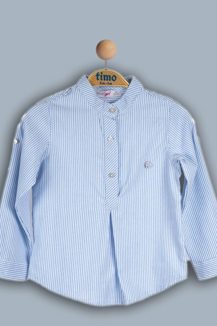 Girl's Shirt - Toptan Kız Çocuk Elbise 6-9Y 1018-TK4DÜ012241143 - Brand: Timo - Women & Kids, Baby Clothes Wholesale - Globality Store